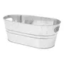 Cubo De Hielo De Metal Galvanizado, Ovalada Galvanizada . | Envío gratis