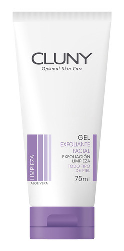 Gel Exfoliante Facial Con Aloe Vera Cluny Día/noche 