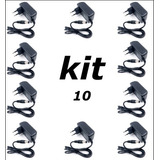 Kit10 Fonte 12v 2a  Bivolt Para Cftv Ou Receptor De Tv 