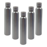 Botella Envase Aluminio 120 Ml Barberia Con Tapa Flip Top X6