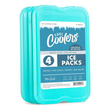 Cool Coolers De Fit & Fresh 4 Pack Xl Slim Ice Packs, Quick 