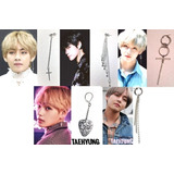 Pack 5 Aritos Acero Unitarios Kpop Bts V