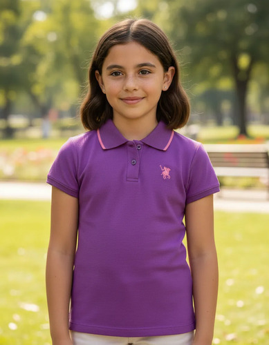 Playera Niña Playera Infantil Polo Club 3588703