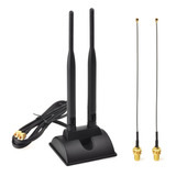 Eightwood Antena Wifi De Doble Banda De 2.4 Ghz Y 5 Ghz, Ant