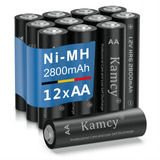 Kamcy Baterias Recargables Aa, Bateria Doble A De 2800 Mah,