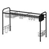 Escorredor De Louças E Rack 11 Suspenso Black - Arthi