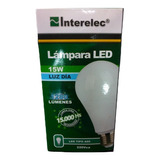 Lampara Led E27 15w Pack X10 Unidades Fria 1280lm Interelec