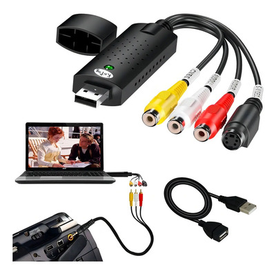Easycap Tarjeta Capturadora Usb 2.0 Rca Audio Video Ps3 W10 | Meses sin interés