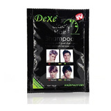 Kit Com 3 Saches  Dexe Shampo Black Hair Sache