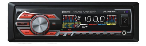 Estéreo Para Auto Matrix Mp 1120bt Con Usb, Bluetooth Y Lector De Tarjeta Sd