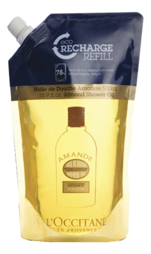  Óleo Hidratante Para Corpo L'occitane Almond Shower Oil En Sachê 500ml Amêndoa