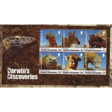 2009 Descubrimiento Darwin- Fauna- Guernsey (bloque) Mint