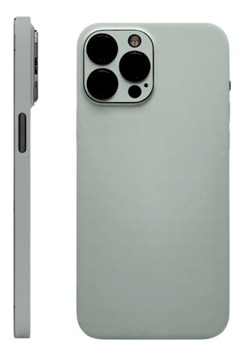 Skin Premium - Cinza Compativel Com Iphones