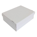 30 Cajas De Cartón Para Zapato 32x25x11 Cm, Blanca