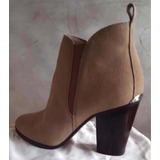 Michael Kors Botas Gamuza Color Beige Importadas, Originales