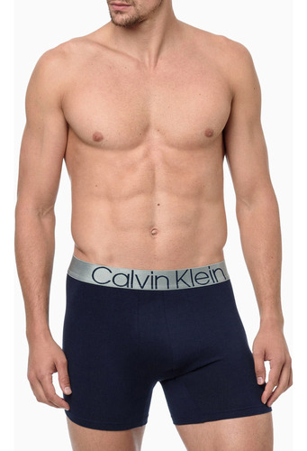 Cueca Boxer Cotton Ck Icon Marinho Calvin Klein Underwear