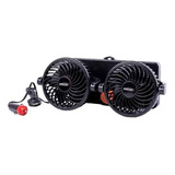 Mini Ventilador Doble 4 Pulgadas 360° 5 Aspas Para 12v Auto