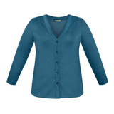 Pavla Mint Tallas Extra Sweater Teal Con Botones