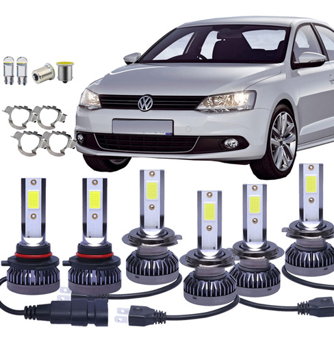 Lampara Cree Led Alta Baja Auxiliares T10 Stop Vw Vento