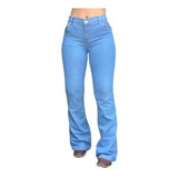 Calça Carpinteira Delave Country Style Flare Feminina 