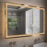 Chende 32'' X 24'' Espejo De Baño De Cristal Con Luces Brill