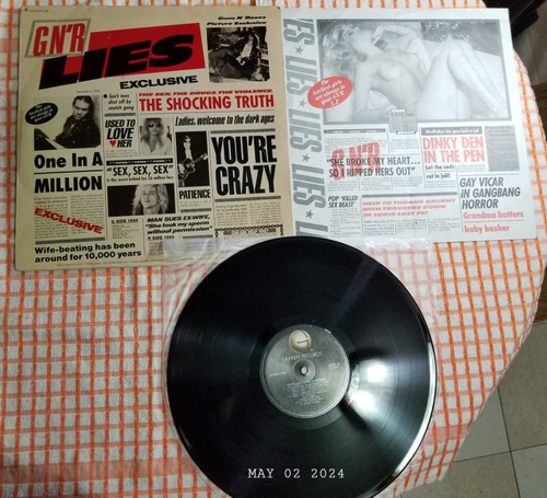 Guns N Roses Lies Uncensored 1991 Translúcido Lp 