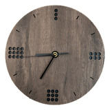 Reloj De Pared De Madera Analógico Diseño Oslo 60x60