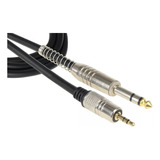   Cabo P2 3.5mm  P10 Estereo Profissional  Blindado 10 Metro