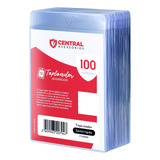 Box 100 Central Toploader Semirrígido Transparente Flexível
