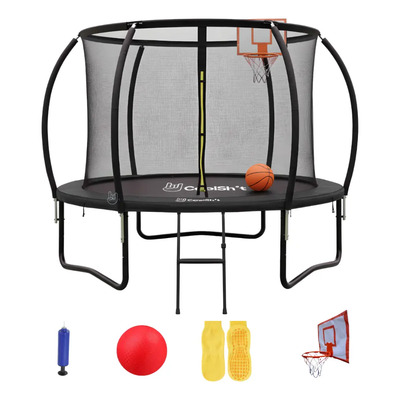 Trampolin Brincolin Red Seguridad 8 Pies Reforzado Uso Rudo Negro Negro | Envío gratis