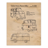 Vintage Microbus Camper Van Patent Patent Impress, 1 (11x14)