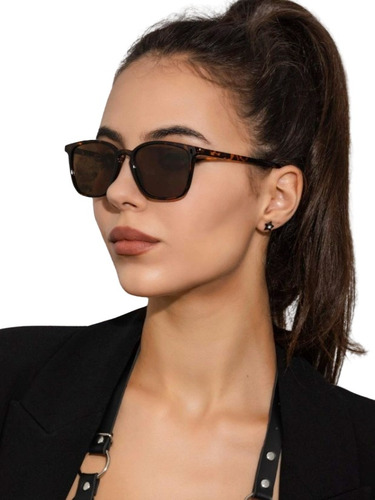 Lentes Clasicos De Sol Para Mujer Excelente Precio Lente Marrón Oscuro