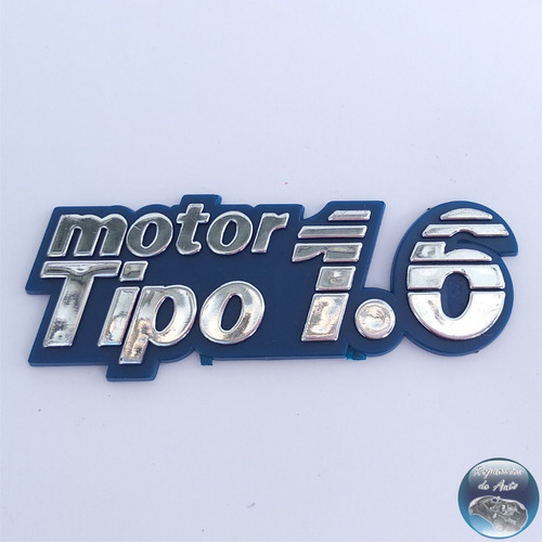 Insginia Emblema Fiat Motor Tipo 1.6 Azul D/92 Trasera Foto 2