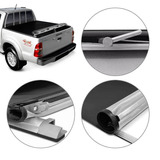 Lona Flash Cover Roller Para Hilux Cabina Simple 2005 2006 2007 2008 2009 2010 2011 2013 2014 2015 Colocada O Envio