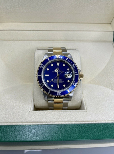 Rolex Submariner 16613 Bluesy Dial Azul Inox.