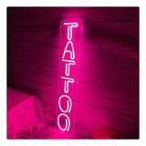 Letrero Led Neon Tattoo Tatuaje Tienda Alto 35cm Luminoso