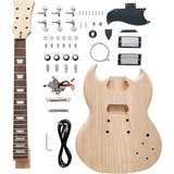 Kits De Guitarra Eléctrica Diy, Estilo Sg De 6 Cuerdas...