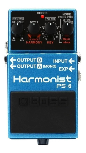 Pedal De Efeito Boss Harmonist Ps-6 Azul