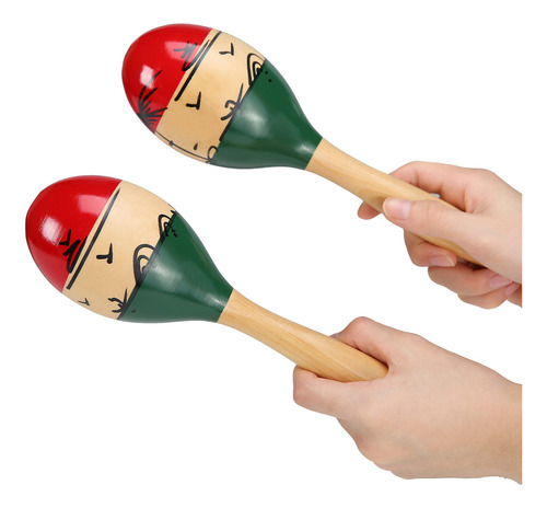 Maracas Profesionales, Coctelera De Madera, Sonajero De Perc