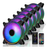 Paquete 6 Pc Cooler Ezdiy-fab Moonlight 120mm Rgb