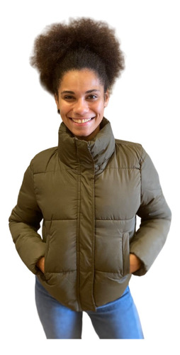 Campera Inflable Mujer Puffer Corta