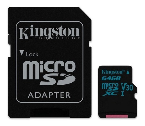 Tarjeta Microsd Kingston 64gb Canvas Go! Clase 10 Uhs-i U3