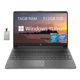 Laptop Hp Fhd De 15,6, Intel Core Iu, 16 Gb De Ram, 512 Gb 