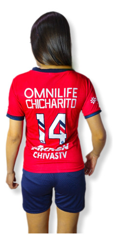 Playera Short Chiv As Niño Trajecito Fútbol