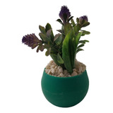 Planta Artificial Pequeña, Decorativa, Maceta Verde Oscuro