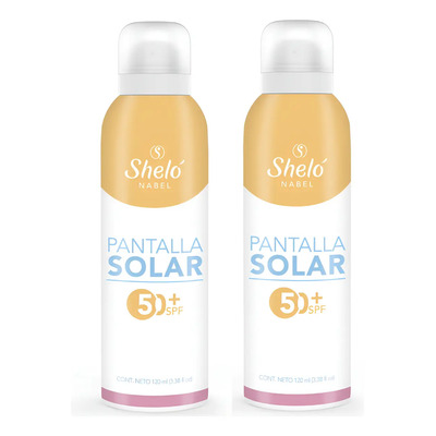 2 Spray Protector Pantalla Solar Sheló Nabel Spf 50+ Regalo
