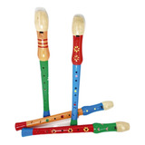 Instrumento Musical Flauta Dulce Madera Infantil Niños 