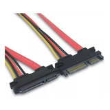 Cable Sata Poder Y Datos 100cms 7+15 Macho Hembra Extension