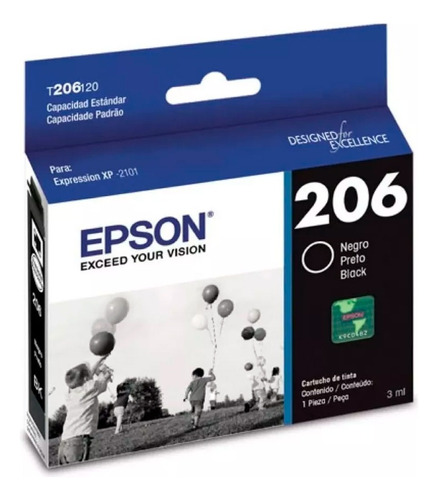 Cartucho Epson T206 Negro Original Xp2101 (259049)