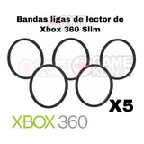 5 Ligas Bandas Xbox 360 Fat Slim Lector Bandeja Xbox Clasico